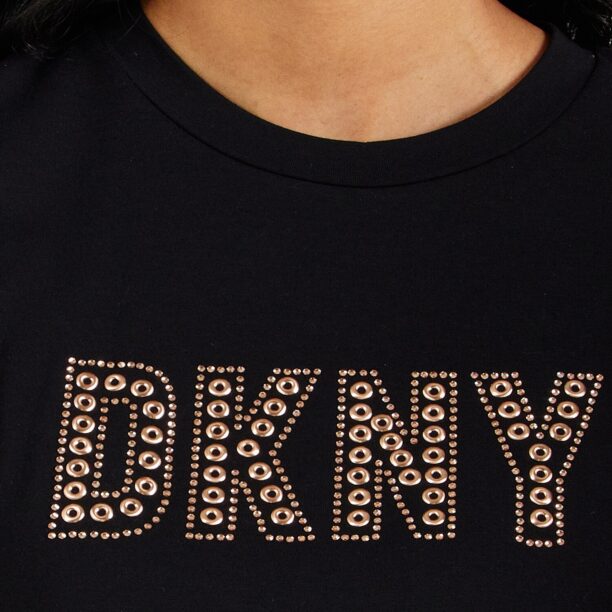 Preţ DKNY Tricou  bronz / negru