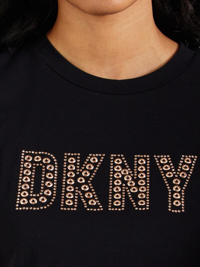 Preţ DKNY Tricou  bronz / negru