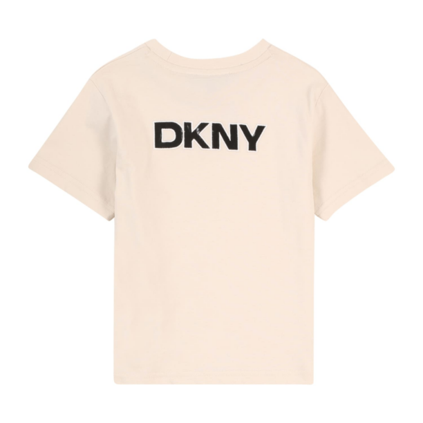 DKNY Tricou  portocaliu caisă / roz pal / alb