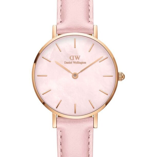 Daniel Wellington ceas Petite 28 Pink leather femei