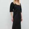 Day Birger et Mikkelsen rochie din bumbac Megan culoarea negru