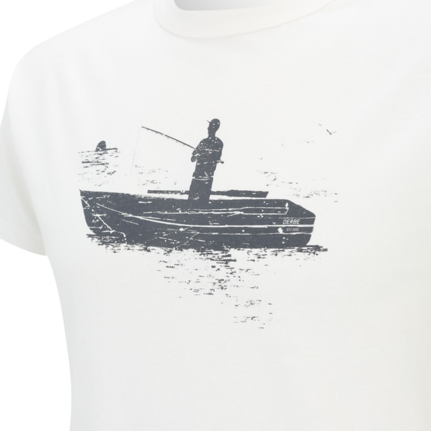 Derbe Tricou  gri închis / alb murdar preţ