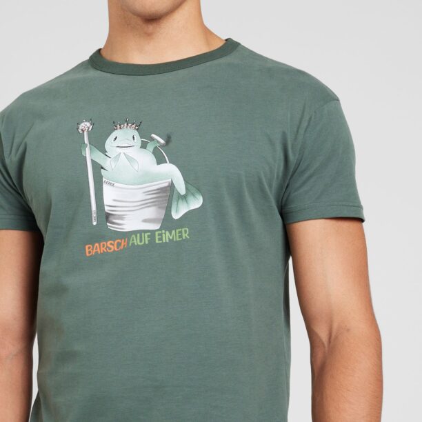 Cumpăra Derbe Tricou  gri închis / verde mentă / verde stuf / alb