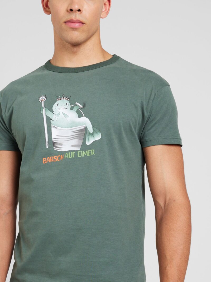 Cumpăra Derbe Tricou  gri închis / verde mentă / verde stuf / alb