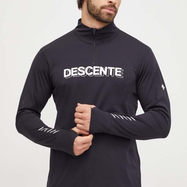 Descente longsleeve funcțional Archer culoarea negru