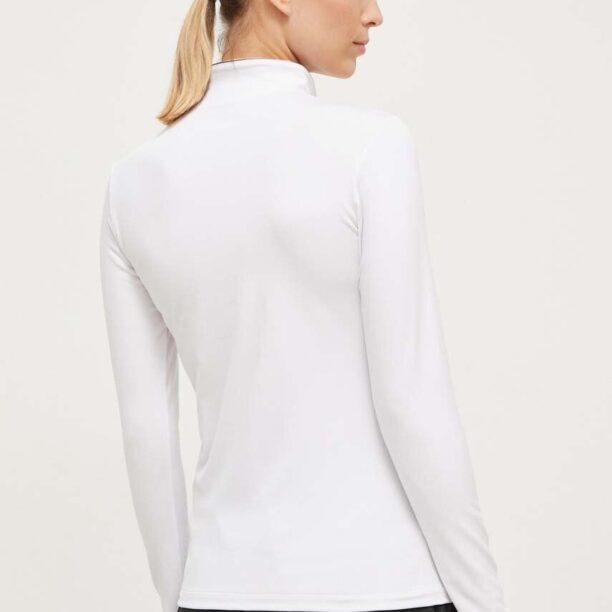 Descente longsleeve funcțional Carla culoarea alb preţ