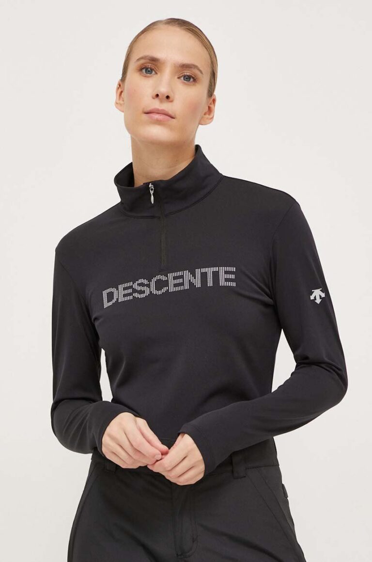 Descente longsleeve funcțional Laurel culoarea negru