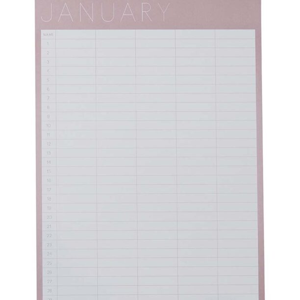 Design Letters planificator lunar Monthly Planner