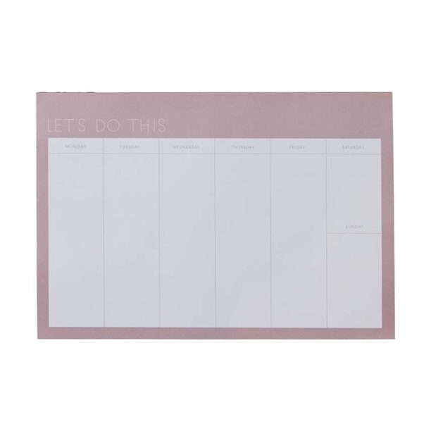 Design Letters planificator saptamanal Weekly Planner