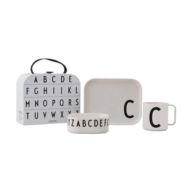 Design Letters set de mic dejun pentru copii Classics in a suitcase 4-pack