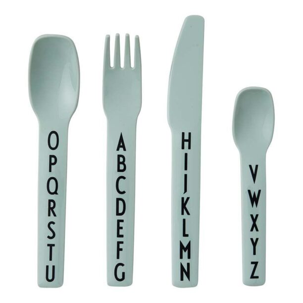 Design Letters set de tacâmuri pentru copii Kids cutlery 4-pack