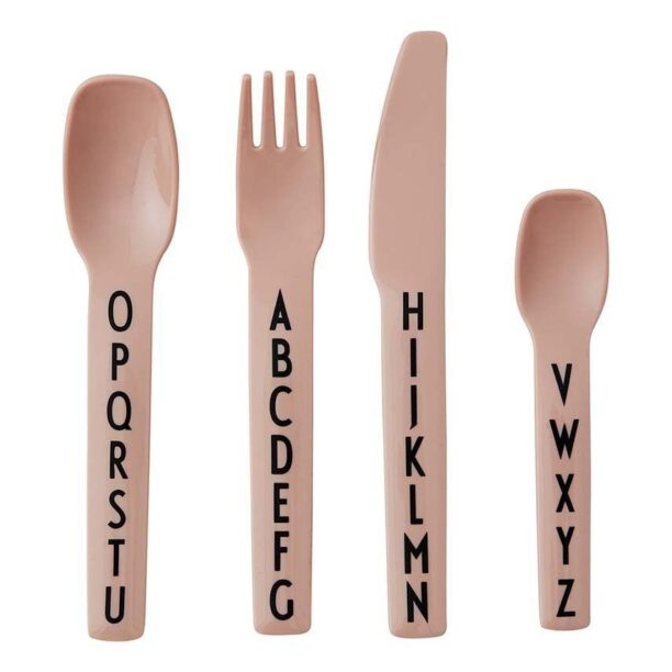 Design Letters set de tacâmuri pentru copii Kids cutlery 4-pack