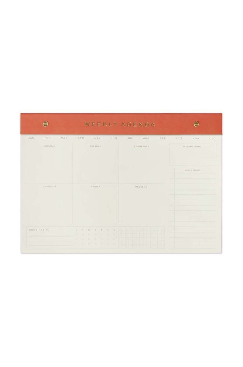 Designworks Ink planificator saptamanal Weekly Notepad Chili