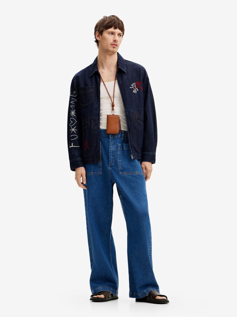 Desigual Geacă de primăvară-toamnă  albastru / albastru noapte / albastru denim / mai multe culori