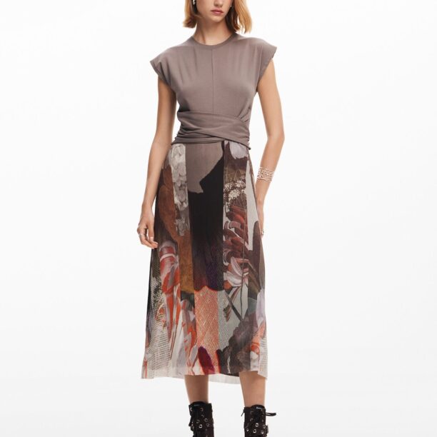 Desigual Rochie  gri taupe