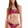 Desigual chiloti de baie culoarea roz