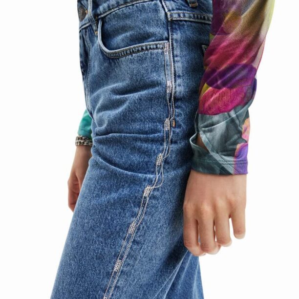 Desigual jeansi femei high waist preţ