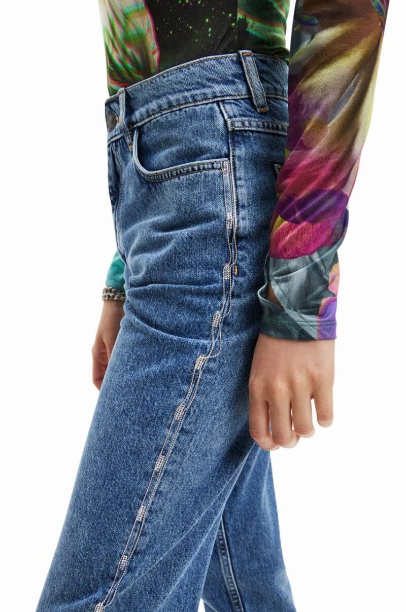 Desigual jeansi femei high waist preţ