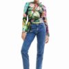 Desigual jeansi femei high waist