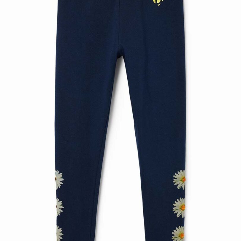 Desigual leggins copii culoarea albastru marin