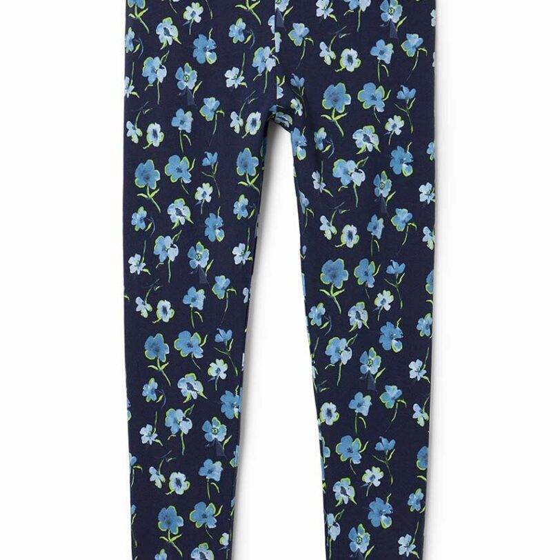 Desigual leggins copii culoarea albastru marin