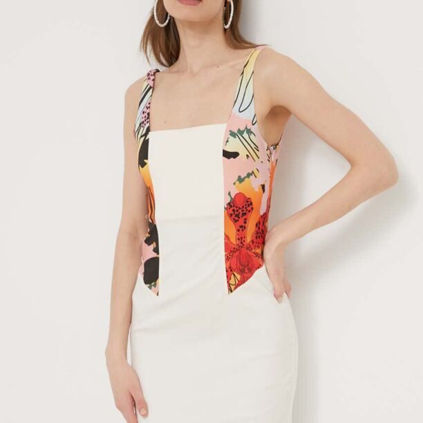 Desigual rochie MARBELLA LACROIX culoarea bej