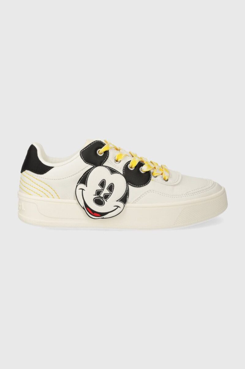 Desigual sneakers Fancy x Disney culoarea alb