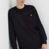 Dickies longsleeve din bumbac culoarea negru