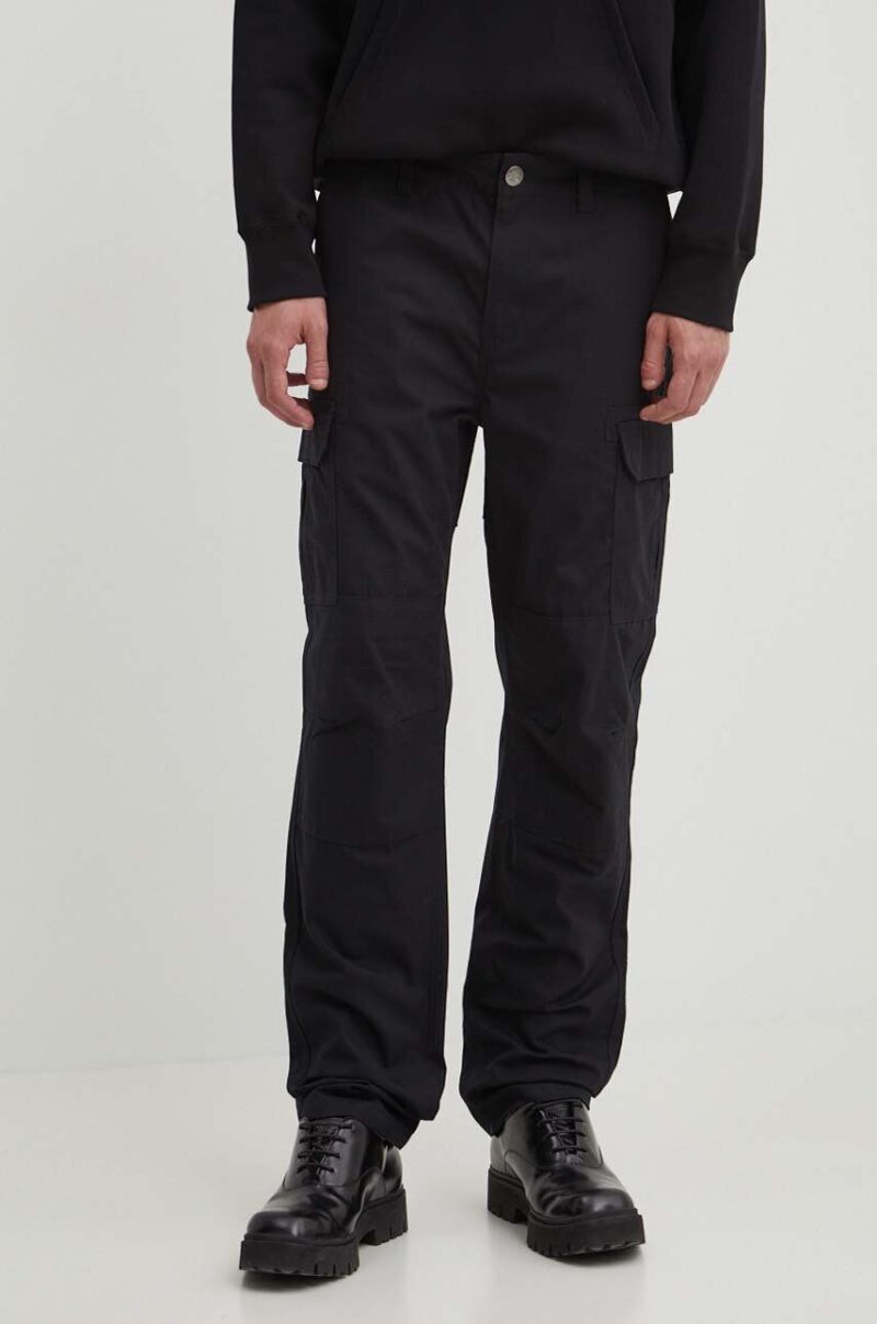 Dickies pantaloni de bumbac culoarea negru