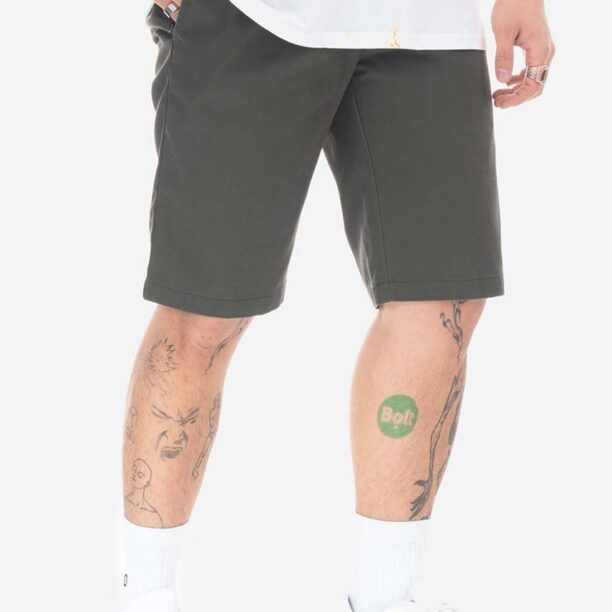 Dickies pantaloni scurți din bumbac culoarea verde DK0A4XNFOGX-GREEN