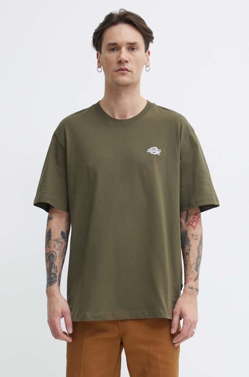 Dickies tricou din bumbac culoarea verde