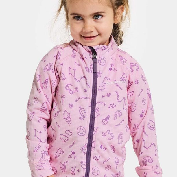 Didriksons bluza copii JADIS PR KIDS FZ culoarea violet