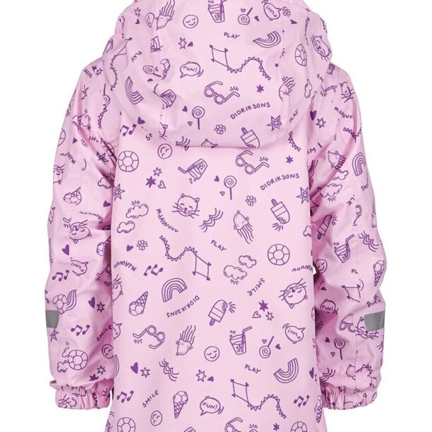 Didriksons geaca de ploaie copii NORMA KIDS PR JKT 3 culoarea violet preţ