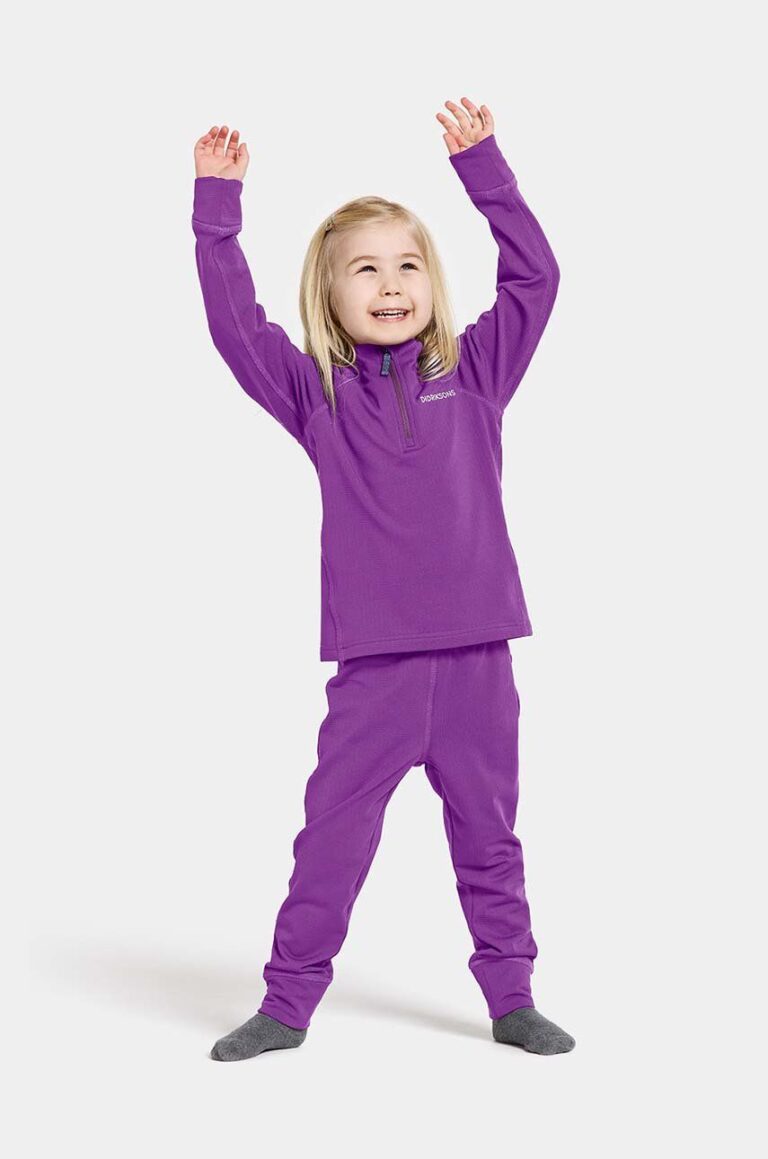 Didriksons trening copii JADIS KIDS SET culoarea violet