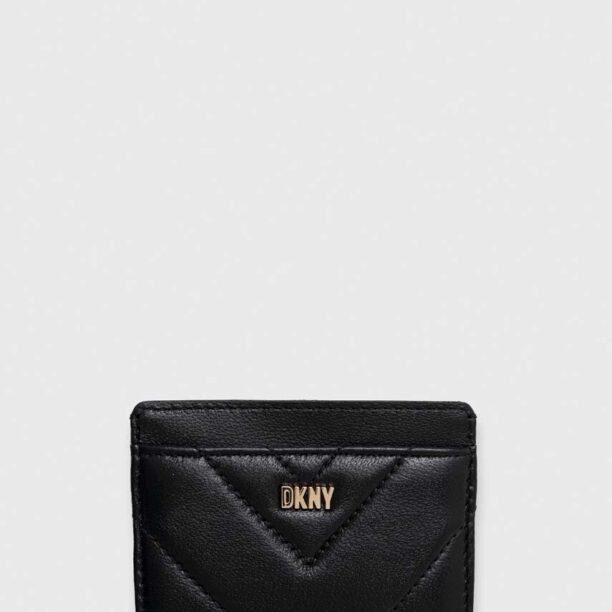 Dkny carcasa din piele culoarea negru