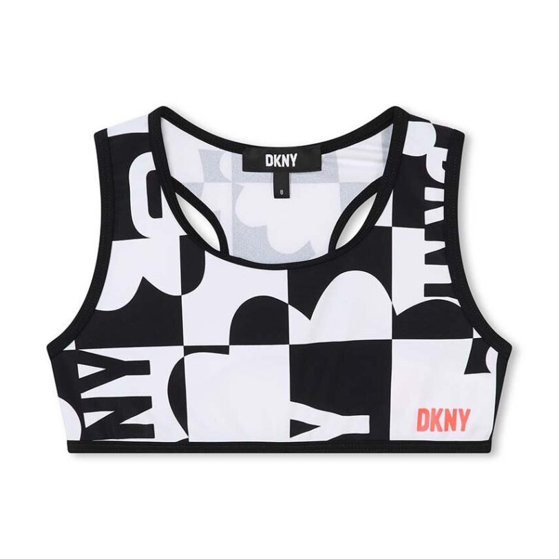 Dkny costum de baie pentru copii din două piese culoarea negru
