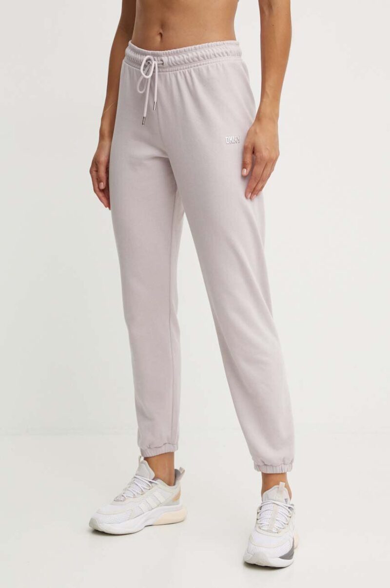 Dkny pantaloni de trening culoarea violet