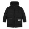 Dkny parka reversibilă culoarea negru