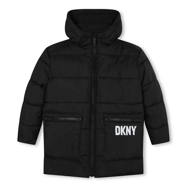 Dkny parka reversibilă culoarea negru