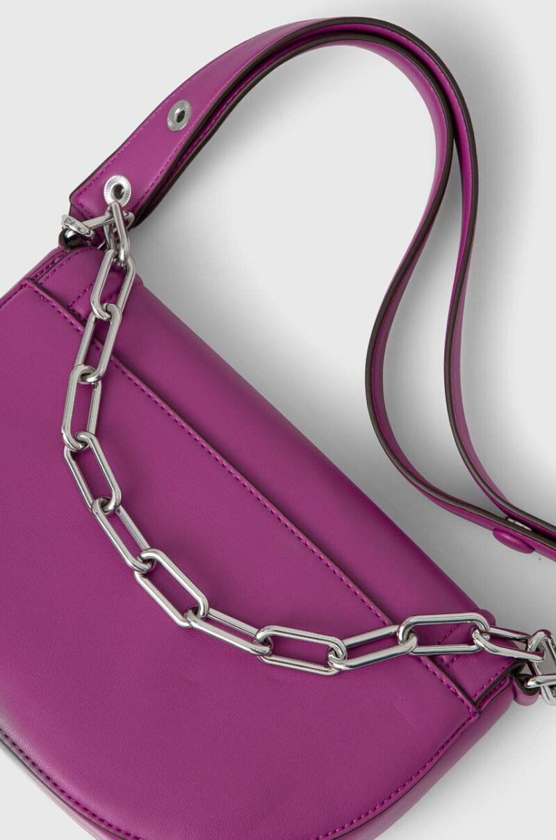 Dkny poseta culoarea violet preţ