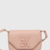 Dkny poseta de piele culoarea bej