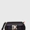 Dkny poseta de piele culoarea negru