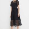 Dkny rochie culoarea negru