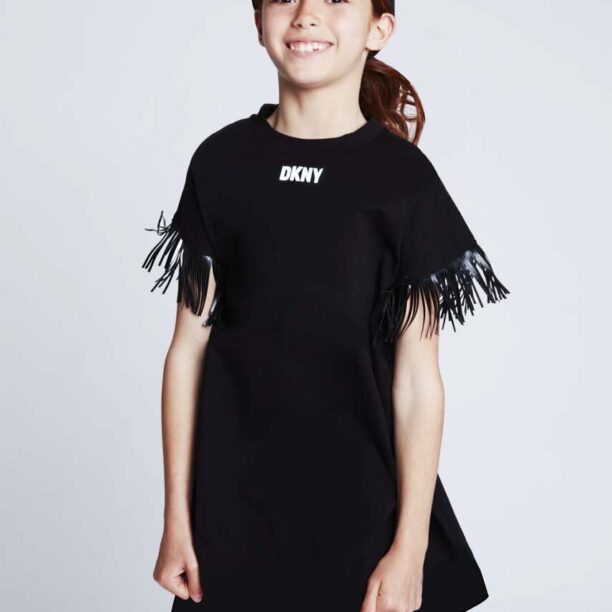 Dkny șapcă din bumbac pentru copii culoarea negru