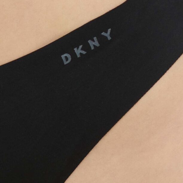 Dkny tanga 2-pack culoarea negru preţ