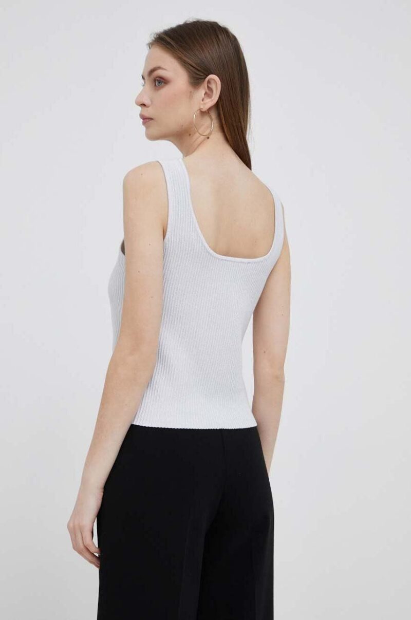 Dkny top culoarea alb preţ