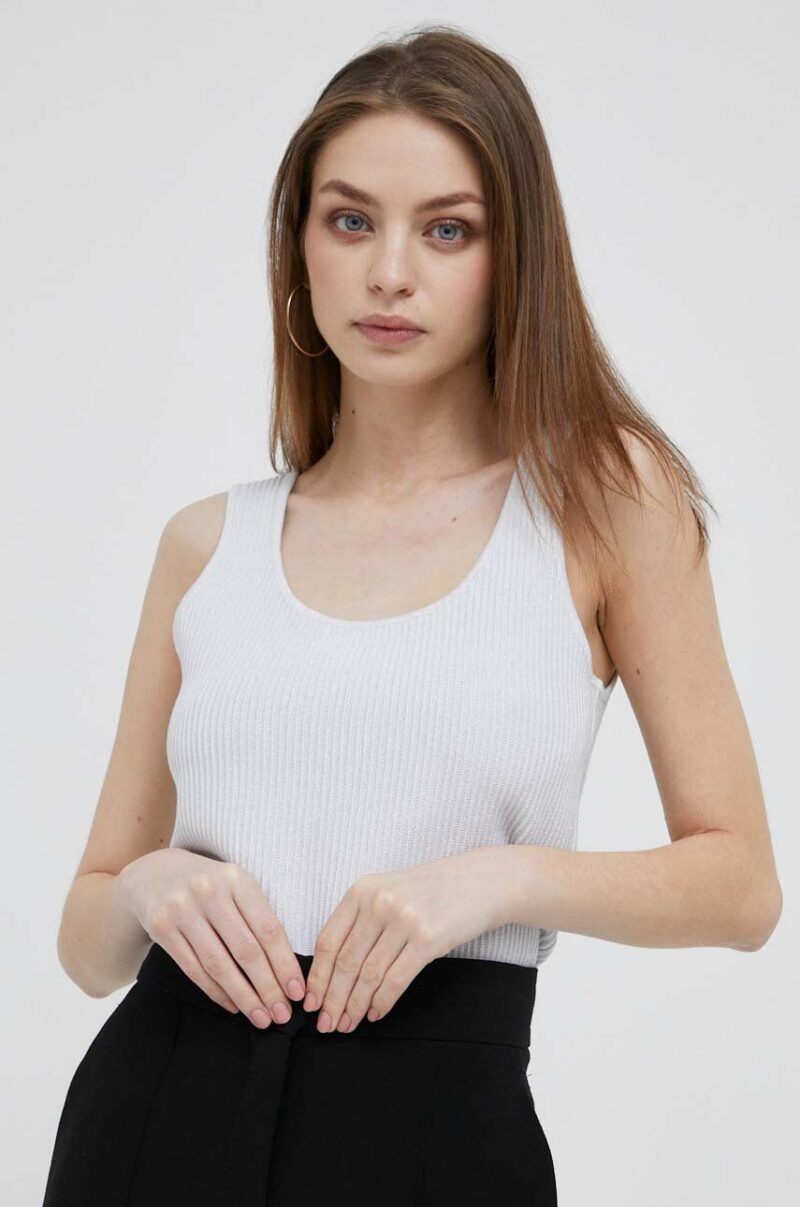 Dkny top culoarea alb