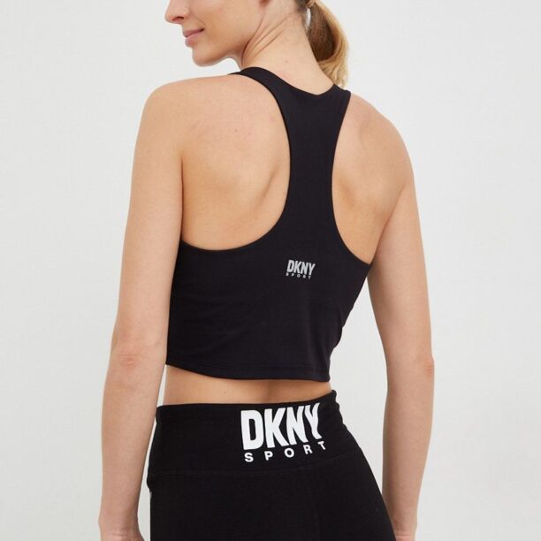 Dkny top culoarea negru preţ