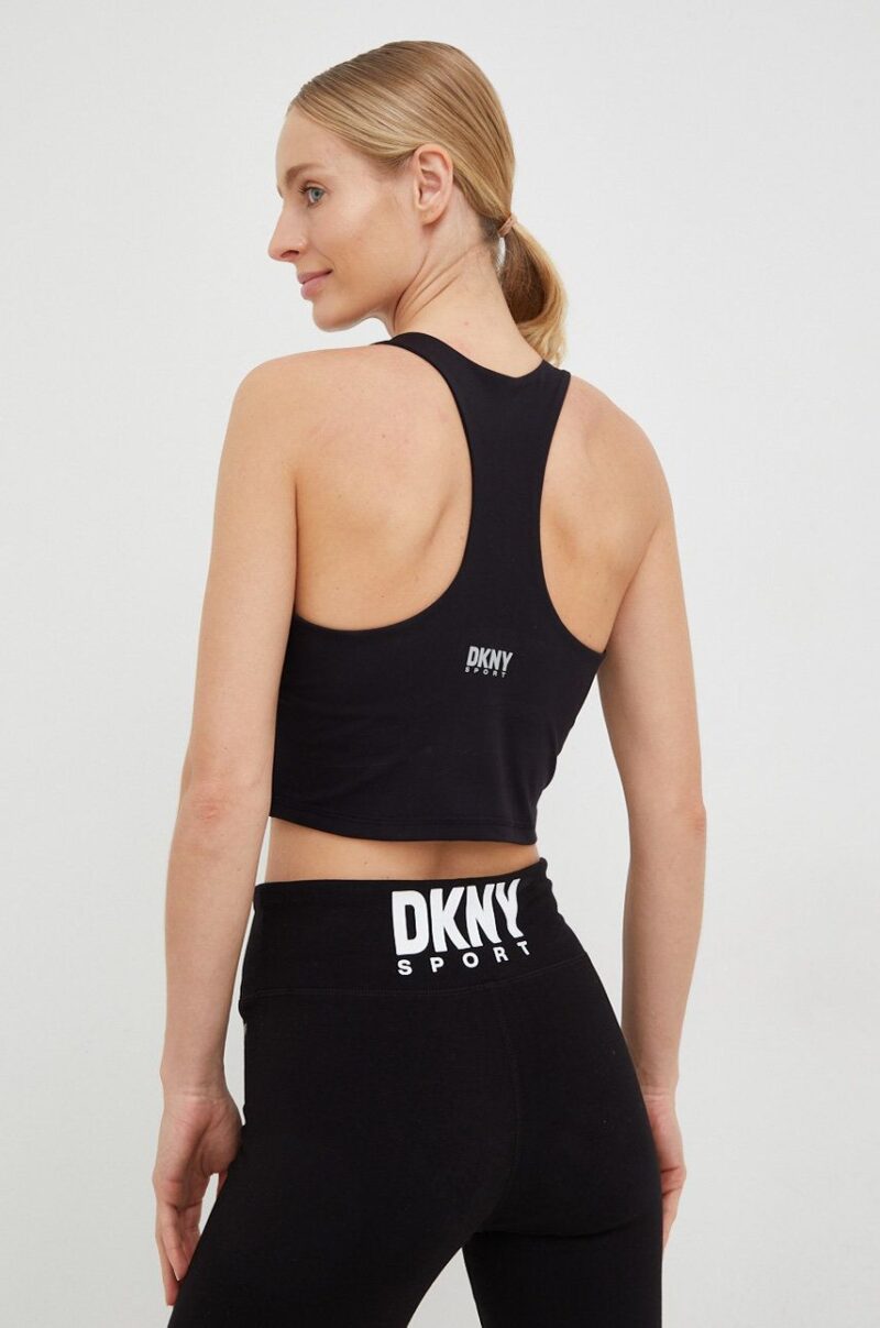 Dkny top culoarea negru preţ