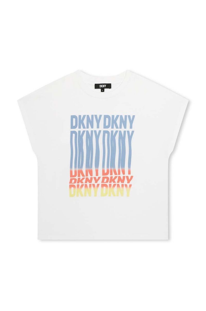 Dkny tricou copii culoarea alb